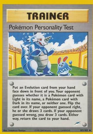 Pokemon Personality Test (102/105) [Neo Destiny Unlimited] - Card Brawlers | Quebec | Canada | Yu-Gi-Oh!