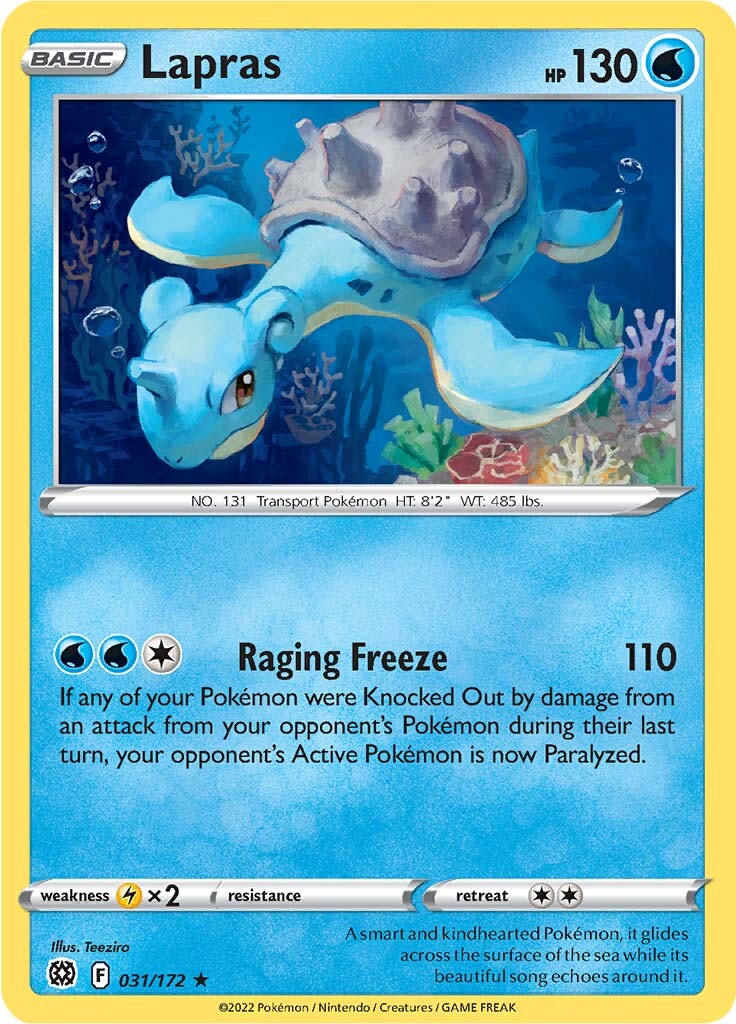 Lapras (031/172) [Sword & Shield: Brilliant Stars] - Card Brawlers | Quebec | Canada | Yu-Gi-Oh!