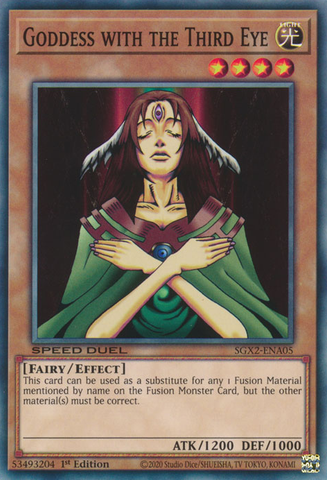 Goddess with the Third Eye [SGX2-ENA05] Common - Card Brawlers | Quebec | Canada | Yu-Gi-Oh!