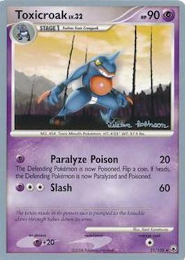 Toxicroak LV.32 (31/100) (Intimidation - Tristan Robinson) [World Championships 2008] - Card Brawlers | Quebec | Canada | Yu-Gi-Oh!