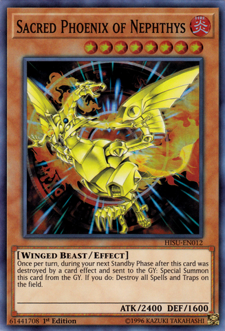 Sacred Phoenix of Nephthys [HISU-EN012] Super Rare - Card Brawlers | Quebec | Canada | Yu-Gi-Oh!