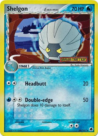 Shelgon (38/101) (Delta Species) (Stamped) [EX: Dragon Frontiers] - Card Brawlers | Quebec | Canada | Yu-Gi-Oh!