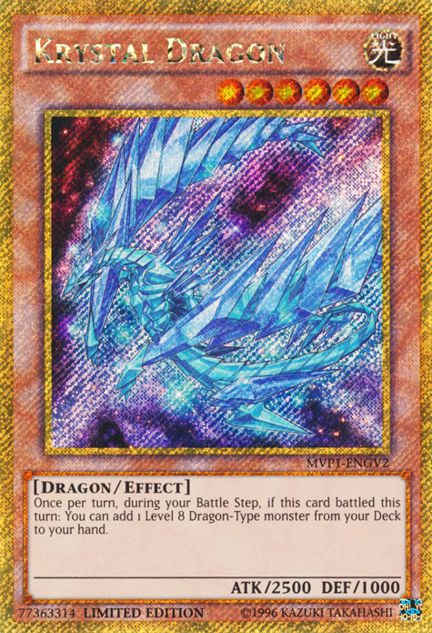 Krystal Dragon [MVP1-ENGV2] Gold Secret Rare - Card Brawlers | Quebec | Canada | Yu-Gi-Oh!