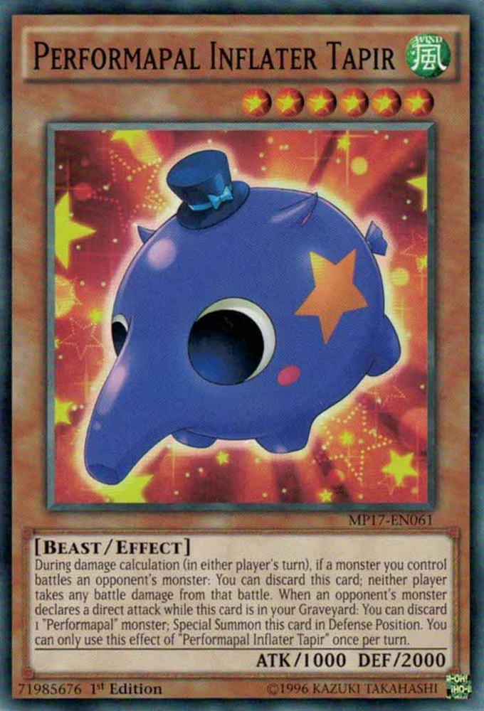 Performapal Inflater Tapir [MP17-EN061] Common - Yu-Gi-Oh! - Card Brawlers | Quebec | Canada |