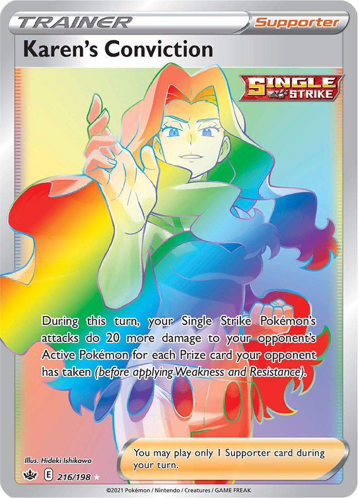 Karen's Conviction (216/198) [Sword & Shield: Chilling Reign] - Card Brawlers | Quebec | Canada | Yu-Gi-Oh!