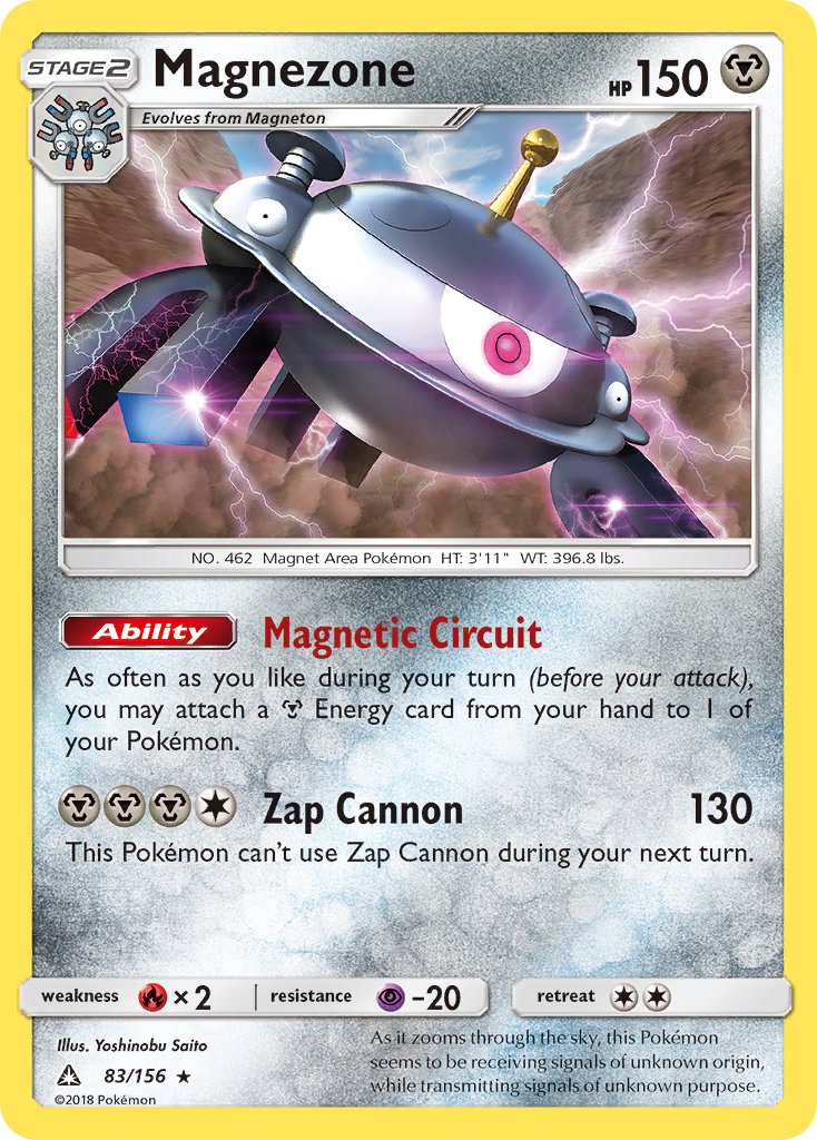 Magnezone (83/156) (Prerelease Kit Exclusive) (Theme Deck Exclusive) [Sun & Moon: Ultra Prism] - Card Brawlers | Quebec | Canada | Yu-Gi-Oh!