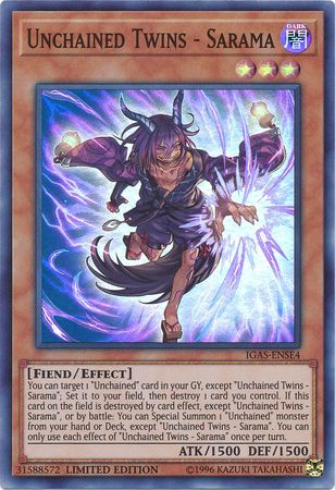 Unchained Twins - Sarama [IGAS-ENSE4] Super Rare - Card Brawlers | Quebec | Canada | Yu-Gi-Oh!