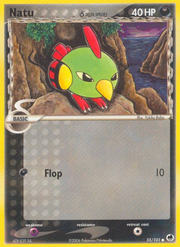 Natu (55/101) (Delta Species) [EX: Dragon Frontiers] - Card Brawlers | Quebec | Canada | Yu-Gi-Oh!