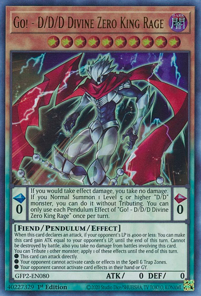 Go! - D/D/D Divine Zero King Rage [GFP2-EN080] Ultra Rare - Card Brawlers | Quebec | Canada | Yu-Gi-Oh!