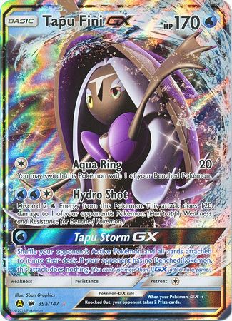 Tapu Fini GX (39/147) (Alternate card) (Jumbo Card) [Sun & Moon: Burning Shadows] - Card Brawlers | Quebec | Canada | Yu-Gi-Oh!