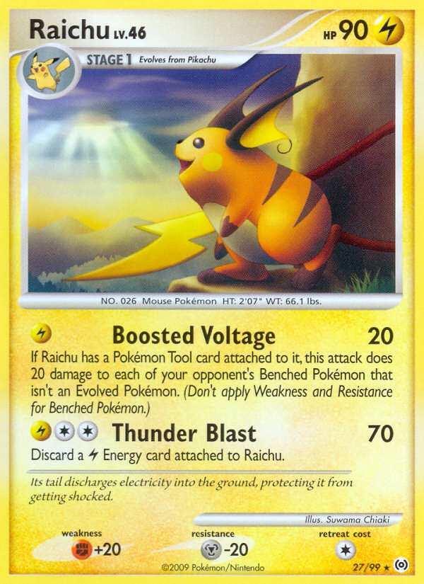 Raichu (27/99) [Platinum: Arceus] - Card Brawlers | Quebec | Canada | Yu-Gi-Oh!