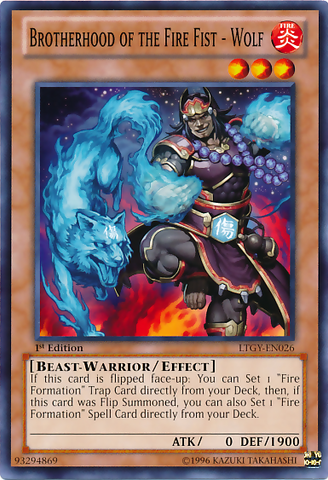 Brotherhood of the Fire Fist - Wolf [LTGY-EN026] Common - Card Brawlers | Quebec | Canada | Yu-Gi-Oh!
