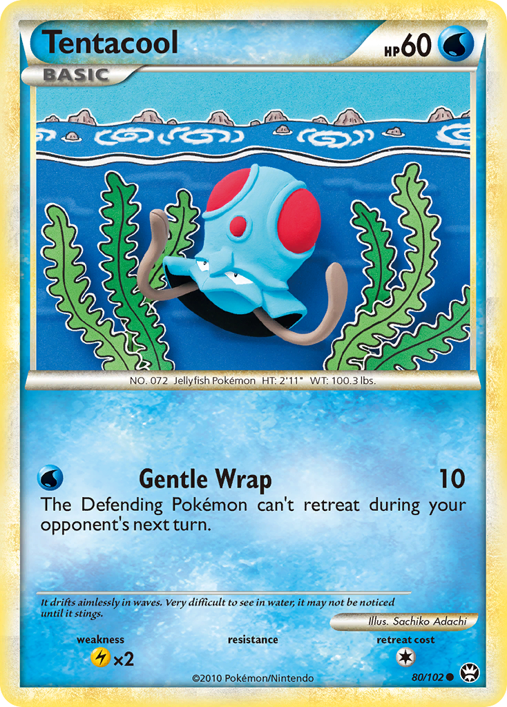 Tentacool (80/102) [HeartGold & SoulSilver: Triumphant] - Card Brawlers | Quebec | Canada | Yu-Gi-Oh!