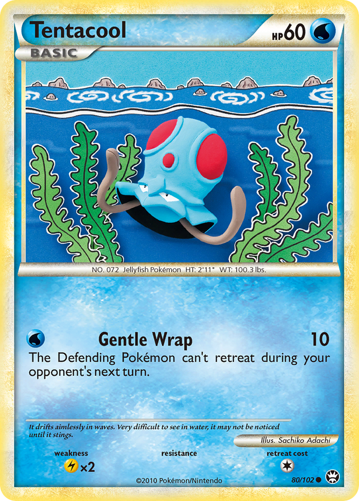 Tentacool (80/102) [HeartGold & SoulSilver: Triumphant] - Card Brawlers | Quebec | Canada | Yu-Gi-Oh!