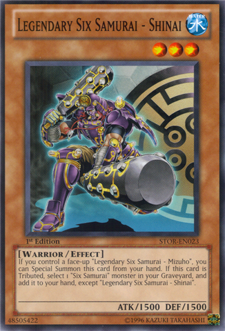 Legendary Six Samurai - Shinai [STOR-EN023] Common - Card Brawlers | Quebec | Canada | Yu-Gi-Oh!