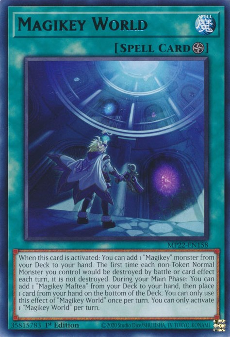 Magikey World [MP22-EN158] Rare - Card Brawlers | Quebec | Canada | Yu-Gi-Oh!