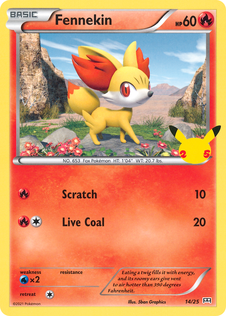 Fennekin (14/25) [McDonald's 25th Anniversary] - Card Brawlers | Quebec | Canada | Yu-Gi-Oh!
