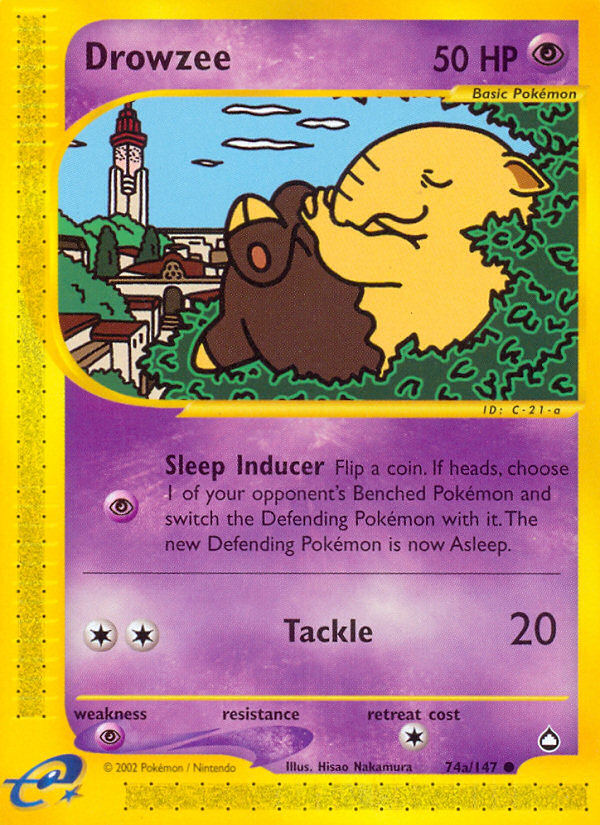 Drowzee (74a/147) [Aquapolis] - Card Brawlers | Quebec | Canada | Yu-Gi-Oh!