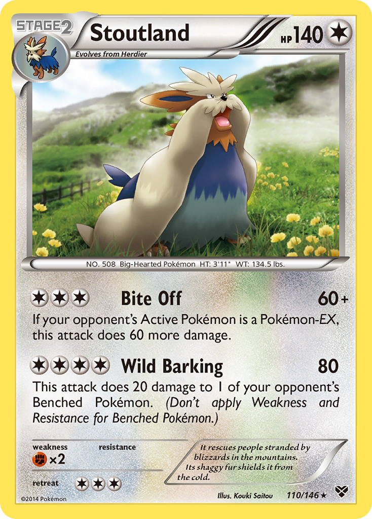 Stoutland (110/146) [XY: Base Set] - Card Brawlers | Quebec | Canada | Yu-Gi-Oh!