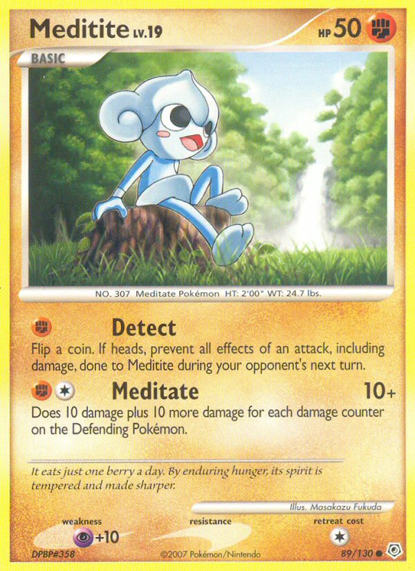 Meditite (89/130) [Diamond & Pearl: Base Set] - Card Brawlers | Quebec | Canada | Yu-Gi-Oh!
