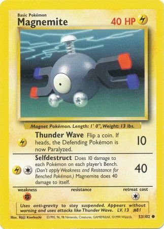 Magnemite (53/102) [Base Set Unlimited] - Card Brawlers | Quebec | Canada | Yu-Gi-Oh!