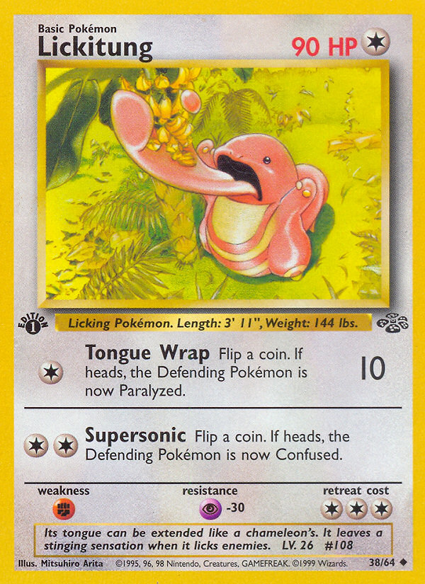 Lickitung (38/64) [Jungle 1st Edition] - Card Brawlers | Quebec | Canada | Yu-Gi-Oh!