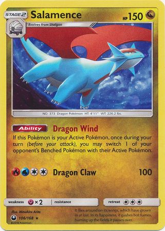 Salamence (106/168) (Cosmos Holo) [Sun & Moon: Celestial Storm] - Card Brawlers | Quebec | Canada | Yu-Gi-Oh!
