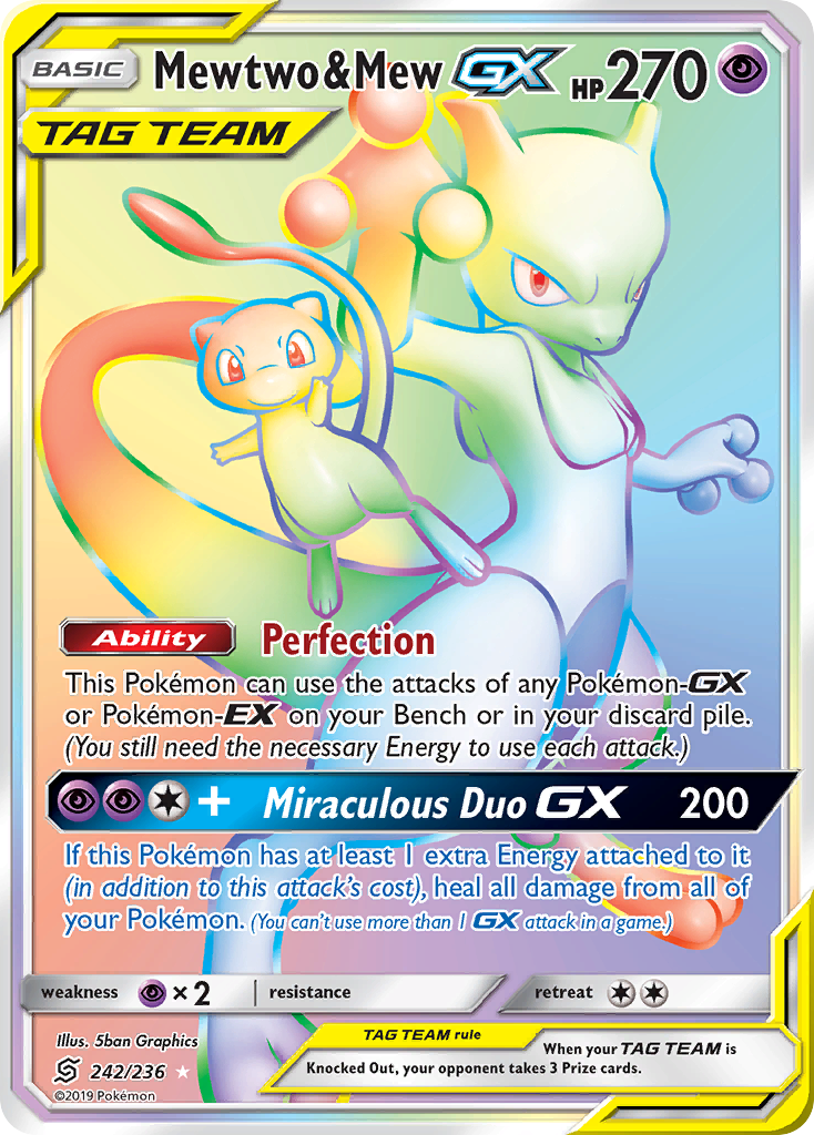 Mewtwo & Mew GX (242/236) [Sun & Moon: Unified Minds] - Card Brawlers | Quebec | Canada | Yu-Gi-Oh!