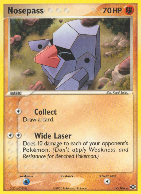 Nosepass (17/106) [EX: Emerald] - Card Brawlers | Quebec | Canada | Yu-Gi-Oh!