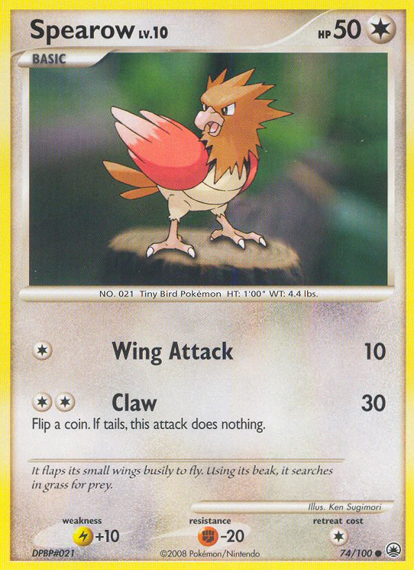 Spearow (74/100) [Diamond & Pearl: Majestic Dawn] - Card Brawlers | Quebec | Canada | Yu-Gi-Oh!