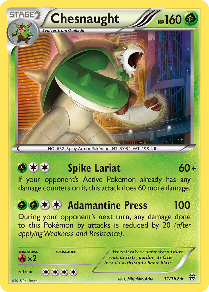 Chesnaught (11/162) [XY: BREAKthrough] - Card Brawlers | Quebec | Canada | Yu-Gi-Oh!