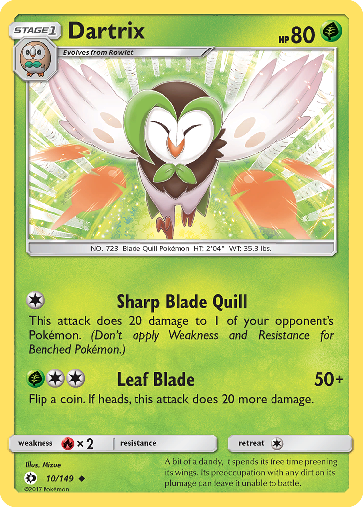 Dartrix (10/149) [Sun & Moon: Base Set] - Card Brawlers | Quebec | Canada | Yu-Gi-Oh!