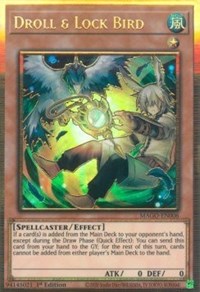 Droll & Lock Bird (Alternate Art) [MAGO-EN006] Gold Rare - Card Brawlers | Quebec | Canada | Yu-Gi-Oh!