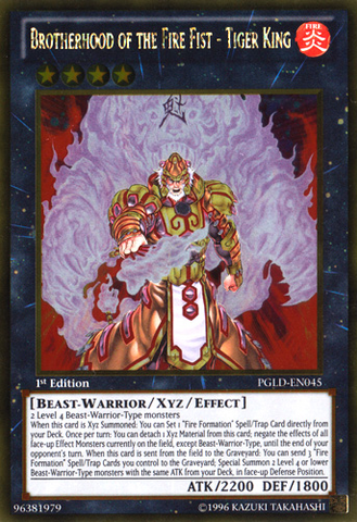 Brotherhood of the Fire Fist - Tiger King [PGLD-EN045] Gold Rare - Card Brawlers | Quebec | Canada | Yu-Gi-Oh!