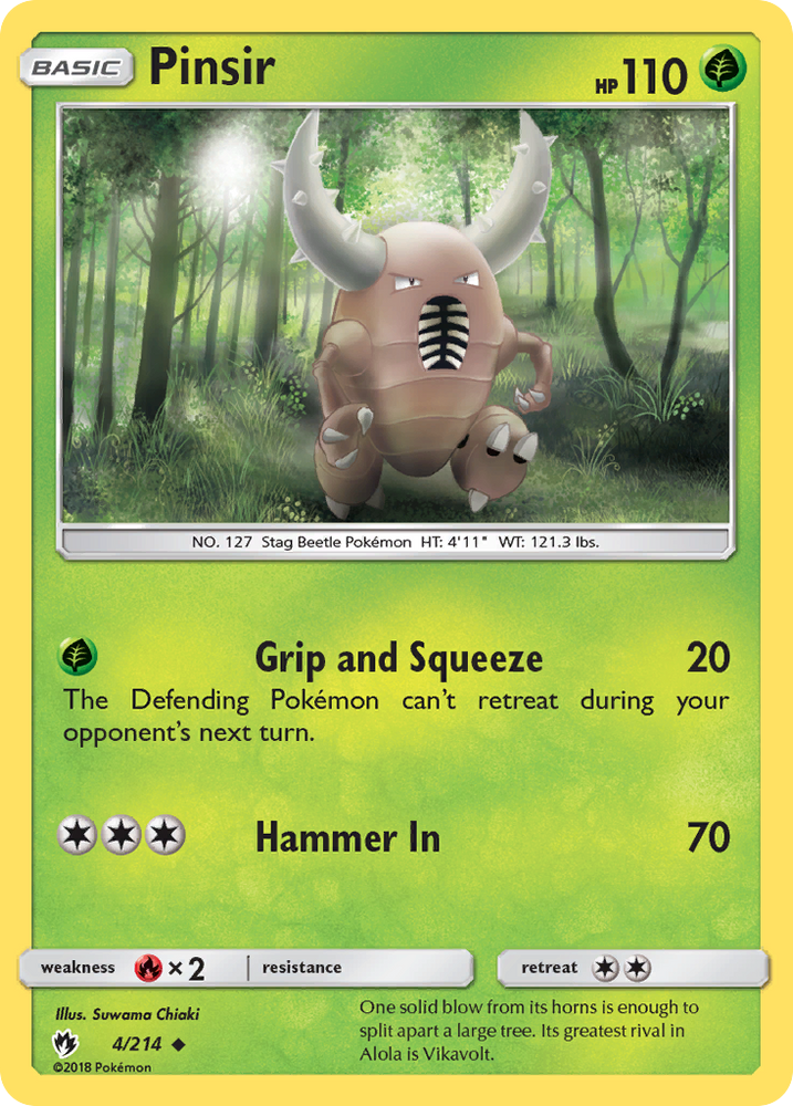 Pinsir (4/214) [Sun & Moon: Lost Thunder] - Card Brawlers | Quebec | Canada | Yu-Gi-Oh!