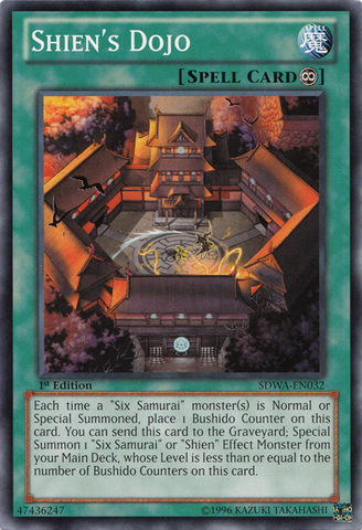 Shien's Dojo [SDWA-EN032] Common - Yu-Gi-Oh! - Card Brawlers | Quebec | Canada |