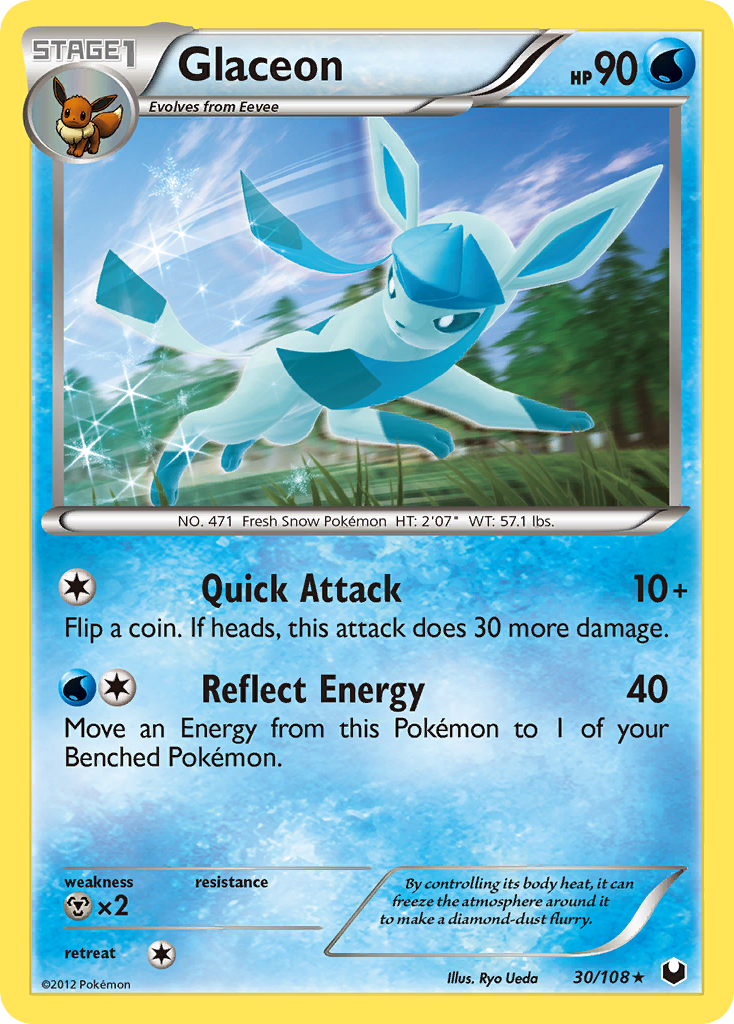 Glaceon (30/108) [Black & White: Dark Explorers] - Card Brawlers | Quebec | Canada | Yu-Gi-Oh!