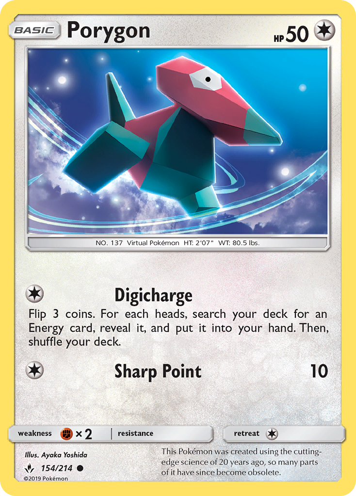 Porygon (154/214) [Sun & Moon: Unbroken Bonds] - Card Brawlers | Quebec | Canada | Yu-Gi-Oh!