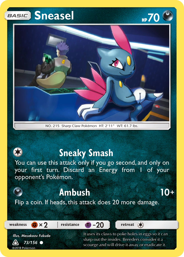 Sneasel (73/156) [Sun & Moon: Ultra Prism] - Card Brawlers | Quebec | Canada | Yu-Gi-Oh!
