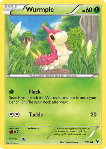 Wurmple (3/108) [XY: Roaring Skies] - Card Brawlers | Quebec | Canada | Yu-Gi-Oh!