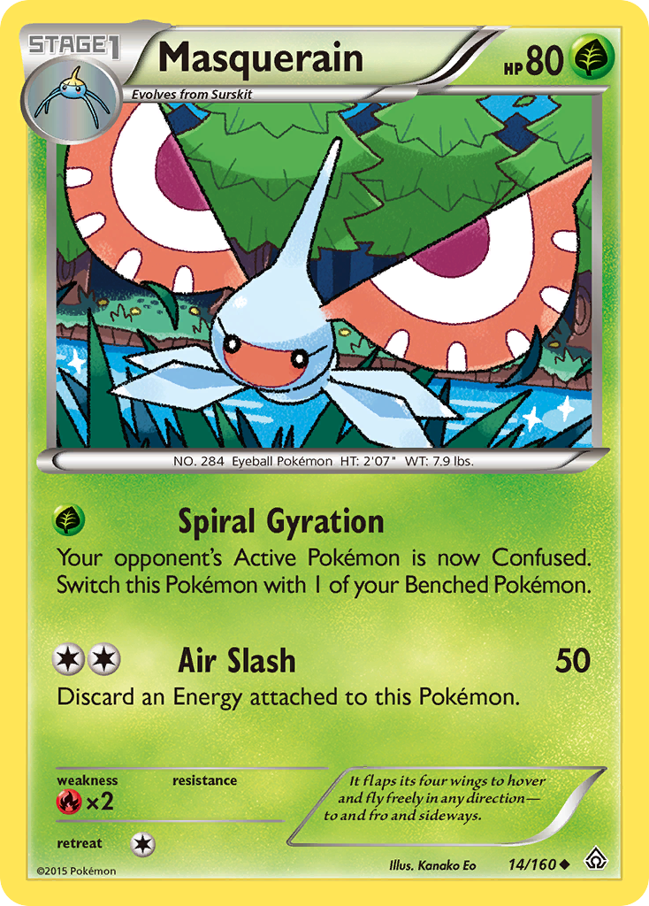 Masquerain (14/160) [XY: Primal Clash] - Card Brawlers | Quebec | Canada | Yu-Gi-Oh!