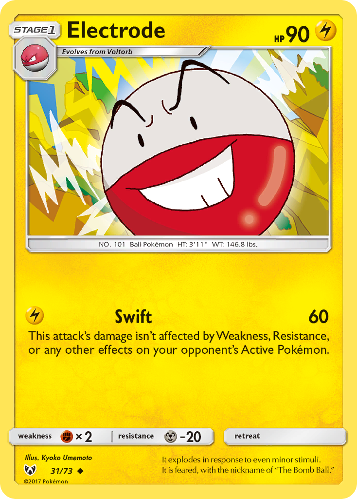 Electrode (31/73) [Sun & Moon: Shining Legends] - Card Brawlers | Quebec | Canada | Yu-Gi-Oh!