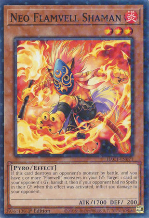 Neo Flamvell Shaman (Duel Terminal) [HAC1-EN071] Common - Card Brawlers | Quebec | Canada | Yu-Gi-Oh!