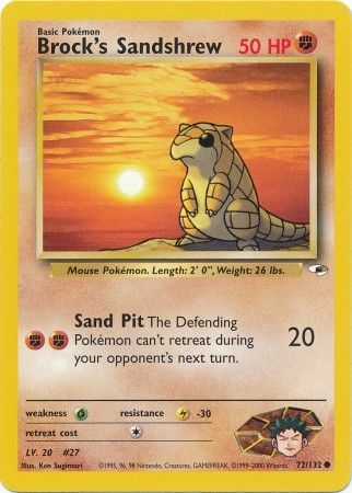 Brock's Sandshrew (72/132) [Gym Heroes Unlimited] - Card Brawlers | Quebec | Canada | Yu-Gi-Oh!