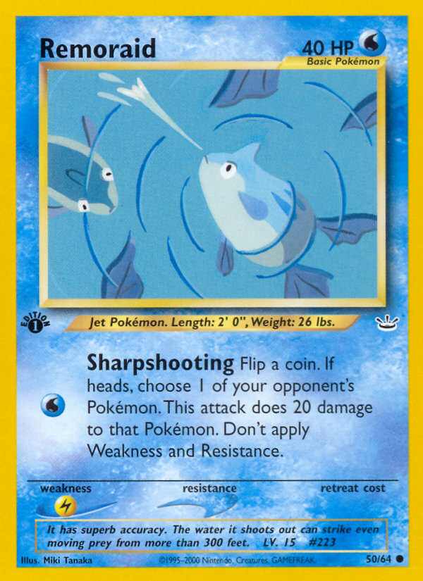 Remoraid (50/64) [Neo Revelation 1st Edition] - Card Brawlers | Quebec | Canada | Yu-Gi-Oh!