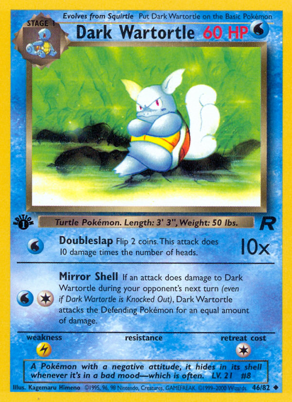 Dark Wartortle (46/82) [Team Rocket 1st Edition] - Card Brawlers | Quebec | Canada | Yu-Gi-Oh!