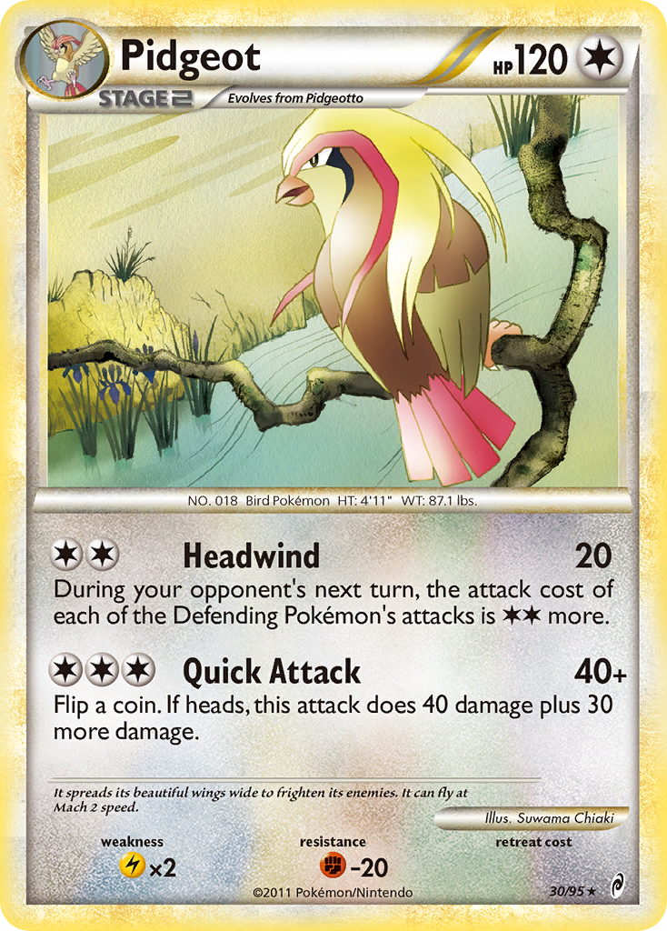Pidgeot (30/95) [HeartGold & SoulSilver: Call of Legends] - Card Brawlers | Quebec | Canada | Yu-Gi-Oh!