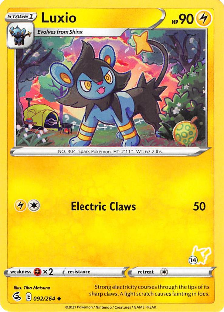 Luxio (092/264) (Pikachu Stamp #14) [Battle Academy 2022] - Card Brawlers | Quebec | Canada | Yu-Gi-Oh!
