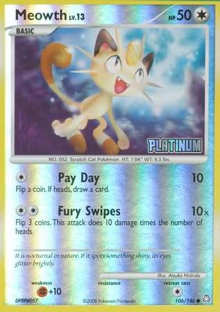 Meowth (106/146) [Burger King Promos: 2009 Collection] - Card Brawlers | Quebec | Canada | Yu-Gi-Oh!