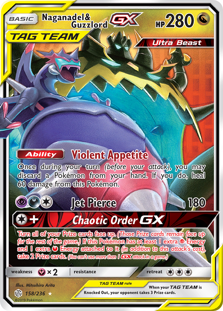 Naganadel & Guzzlord GX (158/236) [Sun & Moon: Cosmic Eclipse] - Card Brawlers | Quebec | Canada | Yu-Gi-Oh!